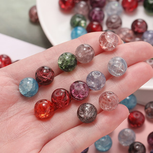 <b>Crystal</b> Lampwork Glass <b>Beads</b> Round Pearlescent Treatment For Bracelet Making 8mm Scattered <b>Beads</b> Yiwu Origin Spring 2025 - Product Image 3