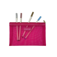 Pochette en filet transparente avec fermeture éclair pour maquillage et cosmétiques – Vente en gros