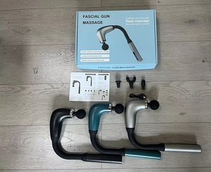 Masajeador de Cuello y Espalda de Tejido Profundo con Mango Largo en Forma de U, Pistola de Masaje de Cuatro Cabezales, Vibrador, Masajeador Tipo Martillo, Novedad 2025 - Product Image 3
