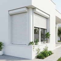 Persiana Enrollable de Aluminio de 2m*1m para Balcón Residencial, Exterior, Antirrobo