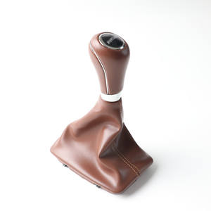 Perilla de cambio de marchas de cuero con cubierta antipolvo para coches Mercedes Benz, diseño ergonómico - Product Image 2