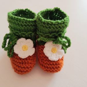 Ensemble bonnet et chaussons citrouille pour bébé, bonnet et chaussons, ensemble cadeau pour nouveau-né, chaussettes confortables en tricot, <span class=keywords><strong>chaussures</strong></span>, bonnet chaud, ensemble de 2 pièces - Product Image 6