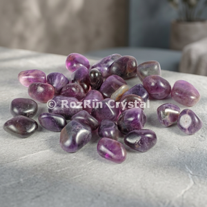 Cristaux RozRin, pierres précieuses de qualité supérieure, améthyste, pierres roulées, sculptées pour la décoration de la maison selon le Feng Shui - Product Image 3