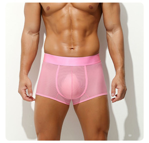 <span class=keywords><strong>Boxer</strong></span> da <span class=keywords><strong>Uomo</strong></span> in Seta Ghiaccio a Rete Sottile, Taglia <span class=keywords><strong>XL</strong></span>, Traspiranti in Tessuto Lavorato a Maglia, a Vita Bassa, Modello a Quattro Angoli per Adulti - Product Image 1