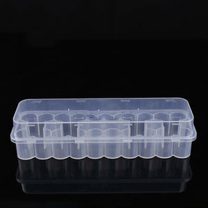 24-Cell 3ml Vial <b>Storage</b> <b>Box</b> Recyclable PP Plastic Transparent Shockproof Cosmetic Organizer with Embossing Recycled <b>Materials</b> - Product Image 1