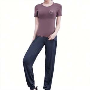 เสื้อยืดรัดรูปคอกลมระบายอากาศสำหรับผู้หญิงเสื้อครอป - Product Image 6