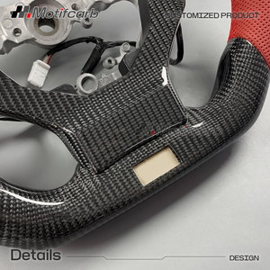 Volant personnalisé en fibre de carbone avec poignées en cuir perforé pour Lexus IS RC GS 250 300 300h 350 500 F Sport 2013-2025 - Product Image 4