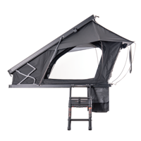 Tente de toit de voiture pliable, grand espace, imperméable, coque rigide, quatre saisons, écologique, avec échelle, de la marque Source Factory Family Aluminum