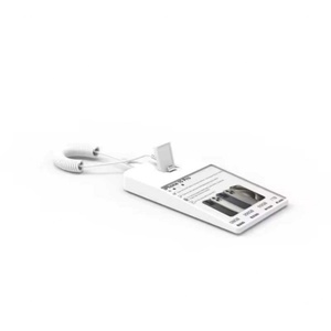 Support de présentation mobile antivol avec alarme intégrée, chargement et affichage, design épuré et minimaliste, et porte-étiquette de prix - Product Image 6