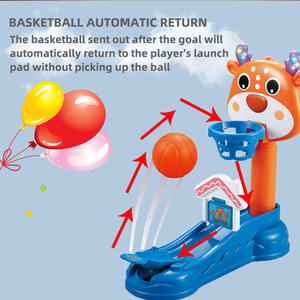 Jouet de basket-ball de bureau avec lumière et son, retour automatique, portable, pour développer la motricité fine, cadeau pour enfants - Product Image 3