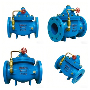 Válvula de control de golpe de presión de cierre lento de hierro dúctil con brida para suministro de agua DN50-DN300 PN16 - Product Image 2