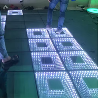 SUEZ Hot Sale 3d Infinity Mirror Led Dance Floor Tiles Led Dance Floor Mat for Disco