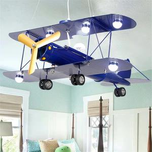 Jardin d'enfants <span class=keywords><strong>chambre</strong></span> décorative créative garçon fille moderne LED coloré 3d avion enfants pendentif lumière enfants - Product Image 3