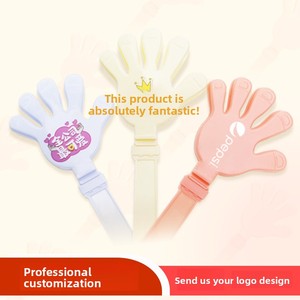 Nouvelle <span class=keywords><strong>claquette</strong></span> en plastique Macaron mignonne de 28 cm, personnalisable avec impression, pour concerts, mariages, fêtes et accessoires de cheering - Product Image 3