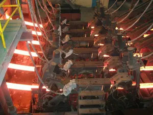 Machine de coulée continue en acier, certifiée ISO Concaster CCM pour la production de billettes en acier