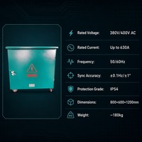 Panneau de synchronisation de groupe électrogène Haowei HWTQ-400 en gros, 50kVA-500kVA, protection contre les pannes 50ms, commutation 10ms, synchronisation d'alimentation industrielle
