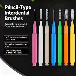 Microcepillos Desechables de Mango Largo para Cuidado Dental de Precisión y Aplicación de Extensiones de Pestañas ISO - Product Image 1