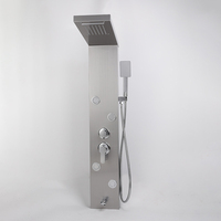 OEM 304 Acier inoxydable brossé Smart Digital jets de massage muraux Panneau de douche commercial