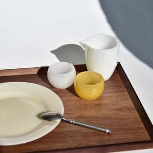 تصنيع الزجاج الملون الكريمي بحجم قطر 20.5 سنتيمتر/18.5 سنتيمتر <span class=keywords><strong>8</strong></span> / 7 بوصة, أدوات مائدة لحفلات الزفاف ، أطباق سلطة من حجر اليشم الأوبال ، أطباق - Product Image 4