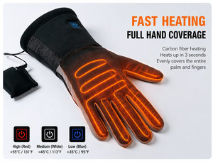 Guantes Calefactables con Batería de Litio, Recargables, con Pantalla Táctil, para Invierno, Esquí, Ciclismo, Pesca, Deportes al Aire Libre, para Hombre y Mujer - Product Image 1