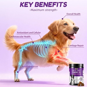 Friandises à mâcher molles pour la force des articulations des chiens, Vitamine E D3 Zinc Calcium, Absorption rapide, Santé de la peau et du pelage, Toutes races, Toutes étapes de vie, 2,2 g/unité - Product Image 6