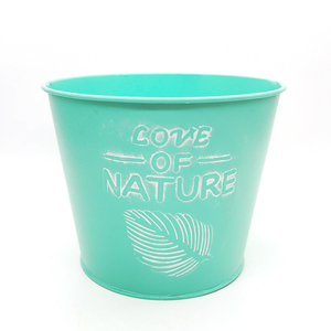 Vaso da fiori in ferro di metallo vaso da <span class=keywords><strong>giardino</strong></span> fioriera nordico personalizzato <span class=keywords><strong>amore</strong></span> per la natura secchio di zinco - Product Image 3