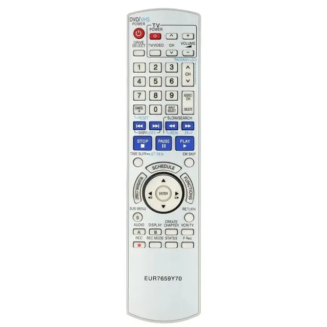 EUR7659Y70 For Panasonic DVD VCR Recorder Remote Control DMRES25 DMRES25S DMRES35