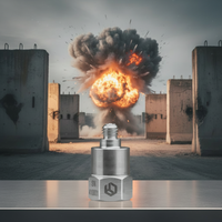 Accéléromètre haute résistance aux chocs IEPE, capteur d'accélération des vibrations, transducteur piézoélectrique ICP, capteur d'impact d'explosion ±5000g 5-11kHz