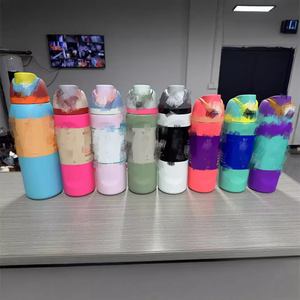 Doppelwandige Isolierte Sport-Trinkflasche mit Gleichem Logo oder Eigenem Logo, 16oz 20oz 24oz 32oz Edelstahl-Wasserflasche mit Deckel und Strohhalm - Product Image 1