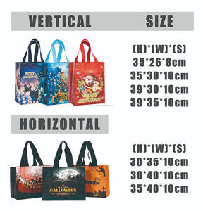 Bolsas no tejidas para envolver regalos de Navidad festivos creativos de gran capacidad para dulces para bolsos de manzana - Product Image 4