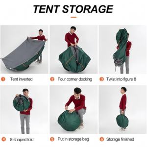 Tente de plage familiale <span class=keywords><strong>gonflable</strong></span> à une chambre, 1 à 2 personnes, <span class=keywords><strong>abri</strong></span> solaire instantané quatre saisons, polyester Oxford 300D, imperméable 2000-3000 mm - Product Image 6