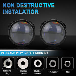 Phare bi-projecteur LED K112 de 2,5 pouces, super puissant 60W 12V 10000 Lumens, étanche, pour conduite et feux de brouillard universels - Product Image 5