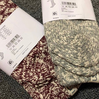 Calcetines de punto acanalado gruesos, térmicos, cálidos y cómodos para mujer