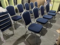 Chaise d'église connectée avec porte-livres chaise de banquet pasteur en métal conférence en tissu de bonne qualité à vendre