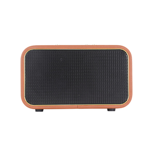 Nhà Máy Giá OEM ODM Giá Rẻ Kép 3 Inch Woofer Bằng Gỗ 20W Da Di Động Loa Bluetooth Di Động Với USB TF FM Ghi - Product Image 2