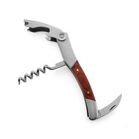 Ouvre-bouteille de vin en bois de palissandre en acier inoxydable Kit de tire-bouchon Pulltex professionnel pour sommelier