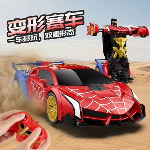 Coche de Juguete RC Spider-Man Transformable <span class=keywords><strong>con</strong></span> un Solo Botón, Recargable, Eléctrico, <span class=keywords><strong>con</strong></span> <span class=keywords><strong>Control</strong></span> <span class=keywords><strong>Remoto</strong></span>, Coche Deportivo de Carreras, <span class=keywords><strong>Robot</strong></span> - Product Image 3