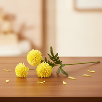 Hoogwaardige PE Kunstchrysanthemum Bloem Realistisch Ontwerp voor Thuis Bloemdecoratie Terug naar School Milieuvriendelijk