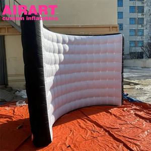 흑백 풍선 조명 벽, 전시용 저렴한 풍선 포토 부스 벽 - Product Image 1