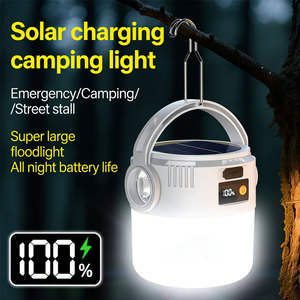 Ampoules LED solaires suspendues pour le camping avec indice de protection IP65, éclairage d'urgence longue durée pour les marchés nocturnes - Product Image 6
