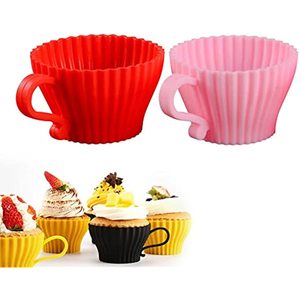 Silicone Round Muffin Cupcake Mold Oven Safe Dishwasher Safe For Baking Cupcakes Cake Tools - Product Image 1