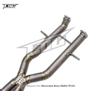 Silencieux d'échappement Catback à montage direct pour Mercedes-Benz GLS63 AMG W166/X166 5.5T 2015-2019 Boska Luxe Titane Poli 1.2mm - Product Image 6