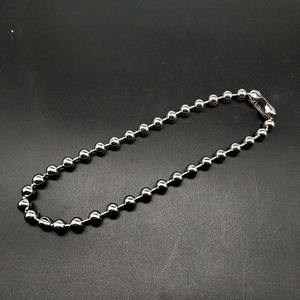 2MM 3MM 4MM 5MM 6MM 8MM 10MM 12MM 14MM 16MM catena a sfera 316 gioielli in acciaio inossidabile 18K PVD placcato oro collana a catena con perline - Product Image 4