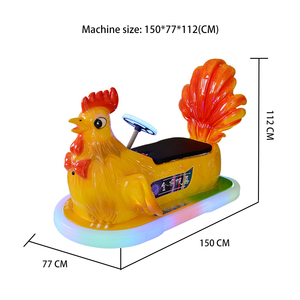 Caballito Mecánico Gallo Dorado con Función <span class=keywords><strong>de</strong></span> Burbujas - Juego Mecánico Infantil Eléctrico para Centros Comerciales, Animal Mecánico en Venta - Product Image 5