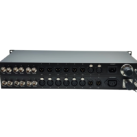 Convertisseur BNC vers Fiber 12G SDI de qualité broadcast professionnelle avec émetteur et récepteur audio XLR