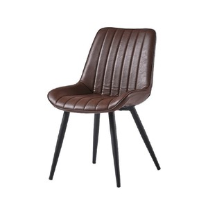 Chaise de salle à manger en cuir capitonnée de style italien, design moderne et minimaliste pour les lieux commerciaux, usage adulte - Product Image 5