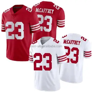 New! Player Red Stitched VP Limited Untouchable American Football Game San Francisco Jerseys # 23 Christian McCaffrey