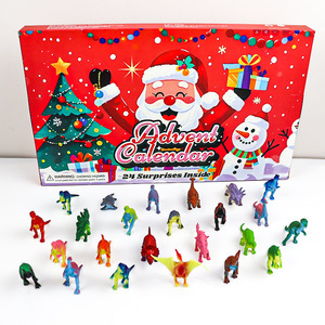 Christmas Calendar Keychains 24 Surprises <b>Soft</b> Rubber Dolls Cartoon Style Non Toxic For Teens - Product Image 2