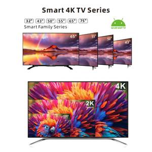 5g <span class=keywords><strong>Wifi</strong></span> <span class=keywords><strong>Android</strong></span> <span class=keywords><strong>TV</strong></span> truyền hình Nhà sản xuất OEM 32/43/50/55/65 inch bằng giọng nói từ xa ATV LED <span class=keywords><strong>TV</strong></span> hỗ trợ ca/ci DVB-T2 S2 kính đôi - Product Image 3
