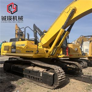 Excavatrice Komatsu 350 de 35 tonnes, équipement d'occasion, d'origine japonaise, presque neuve, composants moteur et pompe essentiels en excellent état, vente à bas prix - Product Image 2